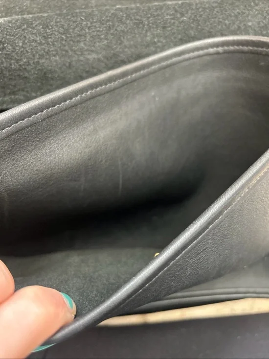 ☆Vintage☆ ~Coach Willis Bag 9927 Black Leather Crossbody Bag~ ☆Preowned☆ - Picture 9 of 11